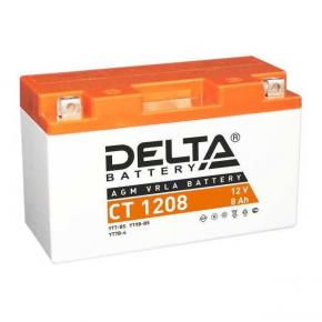  АКБ 12V-8 А/ч "Delta" СТ" (YT7B-BS) (CT 1208