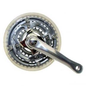  Звездочка с шатунами Спорт 26"  3 скорости хромированная под клин