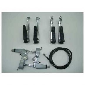  Набор V-тормоза вело алюминиевые ручки+тросса