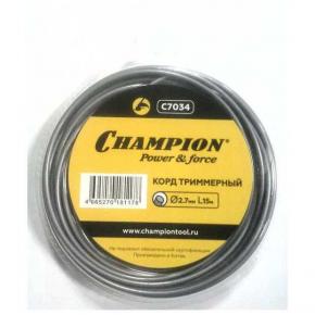  Корд триммера Champion Aluminium 2,7 мм 15 м  круг