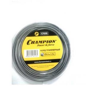  Корд триммера Champion Aluminium  2,7 мм 72 м круг