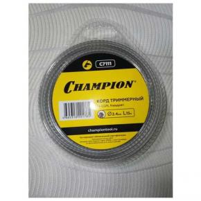  Корд 2,4 мм 15 м (Champion TI-LON)  (зубчатый квадрат)