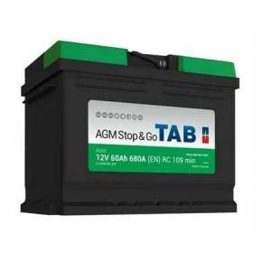  АКБ. 6СТ-60А3 Tab Eco Dry AGM