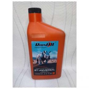  Присадка к топливу б/п (RhinOil Universal 2T) 1л (минер.) (API TC,JASO M345 FD/FC, ISO-L-EGD)