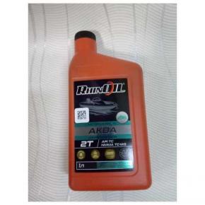  Масло моторное синтетическое (RHINOIL АКВА 2T) (1л) для лодочных моторов (API ТС NMMF YC-W3)