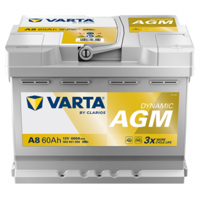  АКБ. 6СТ-60АЧ Varta AGM о.п. 242-175-190