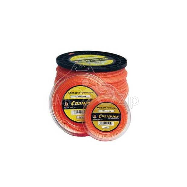  Корд триммера Champion Twisted Squar  d-2,0 мм   15 м  витой квадрат