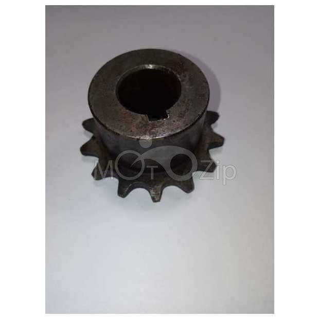 Звездочка 14 зуб. (428) 12,7 шаг вал 20 мм шпонка 6 мм