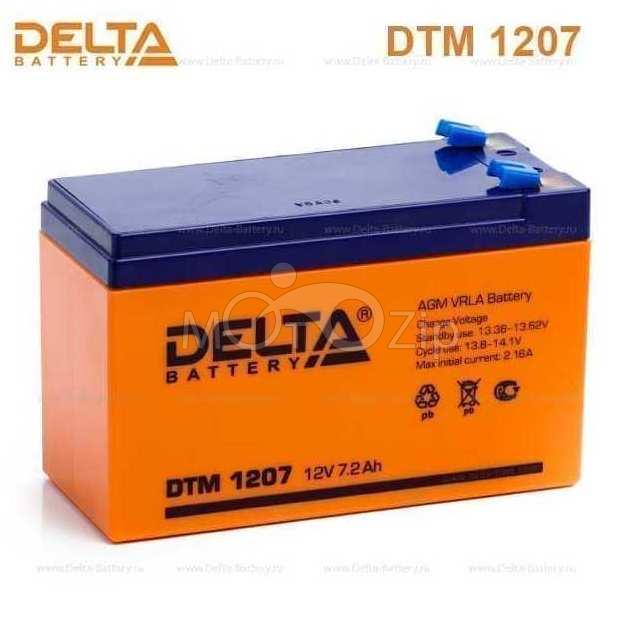  АКБ 12V-7 А/ч "Delta" DТ (DTM 1207)