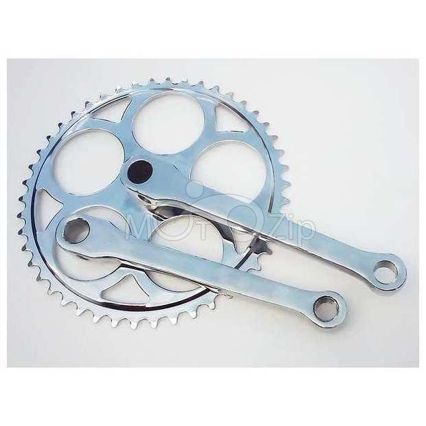  Звездочка с шатунами 46зуб.под клин хром L=170